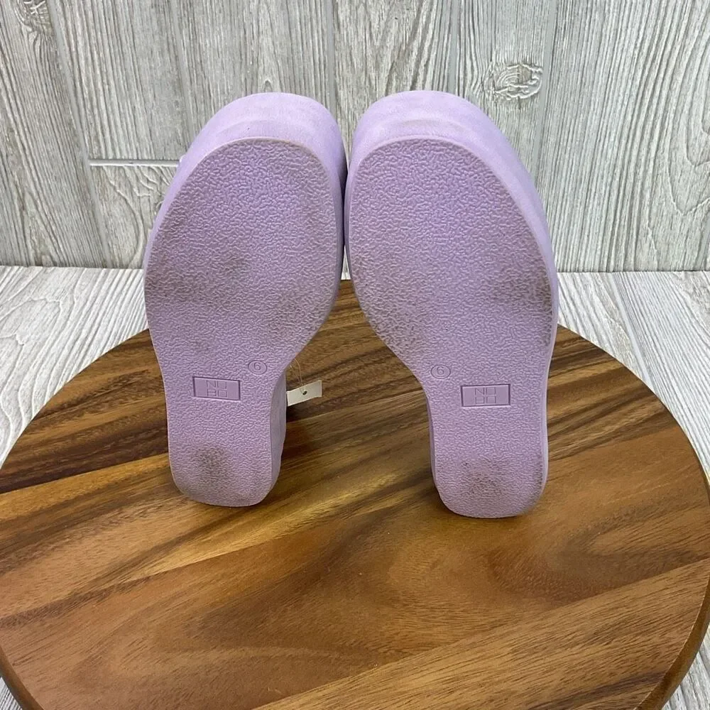 Brand New NOBO No Boundaries Women's 6 Purple Platform Slip on Sandals Open